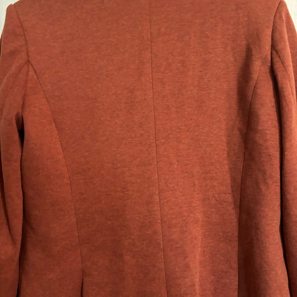 Anthro Cartonnier Rust Sans Collar Blazer - Picture 3 of 10